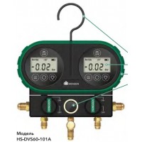 Манометрический цифровой коллектор HONGSEN HS-DVS60-101A-60" (R134a, 1234yf, 404A, 410A, 600A и др.)