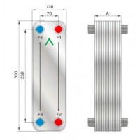 Пластинчастий теплообміник Forwon FHC030B-40