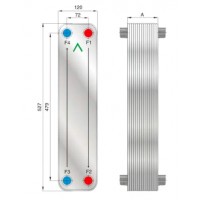 Пластинчастий теплообміник Forwon FHC060-70