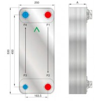 Пластинчастий теплообміник Forwon FHC120G-50