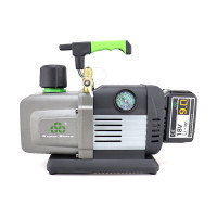 З літієвим акум.  ST-4SC (127л/хв, 1/4HP, 2Па, 1/4" & 3/8"SAE, R32) Вакуумний насос 1 ст. з літієвим акум. Super Stars 
