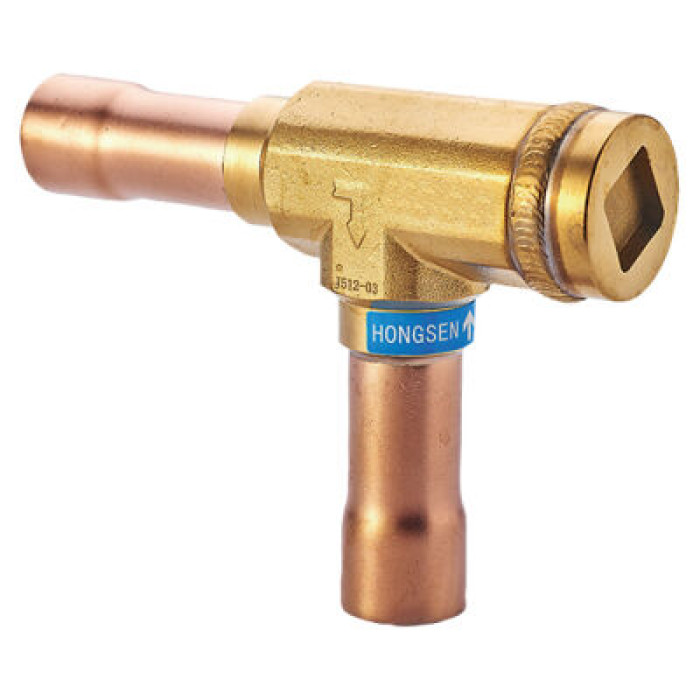Зворотний клапан HONGSEN CVR-28 ODF (1 1/8", пайка, кутовий, 19,0м³/ч, 46 Бар)