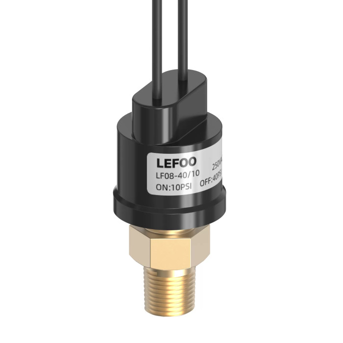 Реле тиску LEFOO LF08A HP (ON-160psi / OFF-260psi, 7/16UNF, 240VAC)