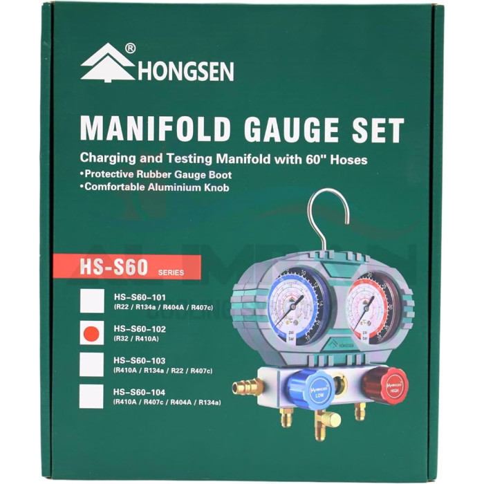 Манометричний колектор HONGSEN HS-S60-102 комплект (R410A, 32)