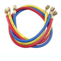 Шланги заправочні 90см HONGSEN HS-336-410 комп-т (R410A, 1/4-5/16SAE(45°)-2шт, 1/4-1/4SAE(45°)-1шт)