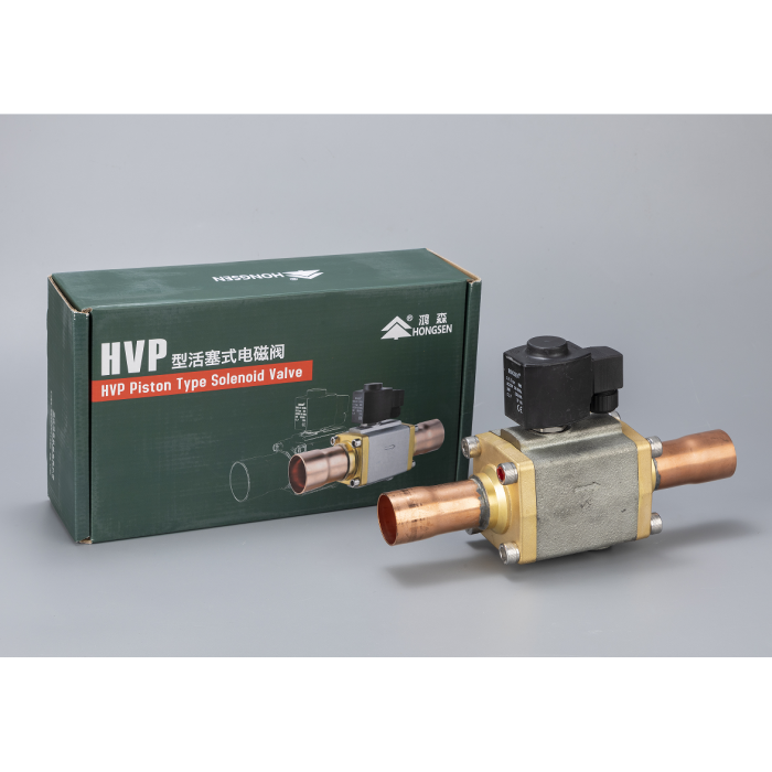 Соленоїдний вентиль HONGSEN HVP32-11T з котушкою 220 В (пайка 1 3/8", 16м³/ч, 45 Бар)