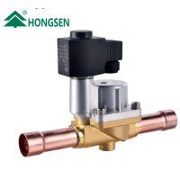 Соленоїдний вентиль HONGSEN HVD32-11T з котушкою 220 В (пайка 1 3/8", 16м³/ч, 45 Бар)