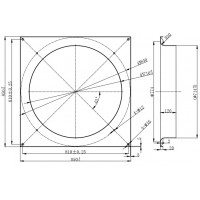 710 мм Дифузор для вентилятора діаметром 710 мм в Києві і Україні.| MAER
