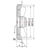 YWF 4E-250S Вентилятор осьовий 250мм MAER YDWF68L25P4-300P-250 (220В, 975м3/год, IP54) в Києві і Україні.| MAER
