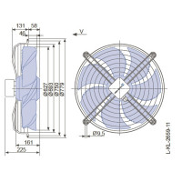 Вентилятор осьовий 630мм Ziehl-Abegg FN063-6EK.4I.V7P1 (220В, 11000м3/год, IP54) в Києві і Україні.| Ziehl-Abegg