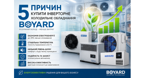 5 причин купити інверторне холодильне обладнання BOYARD
